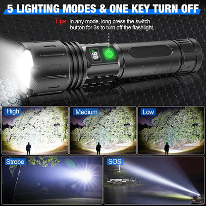 Brightest Rechargeable Flashlight in the World – 100,000 lumens