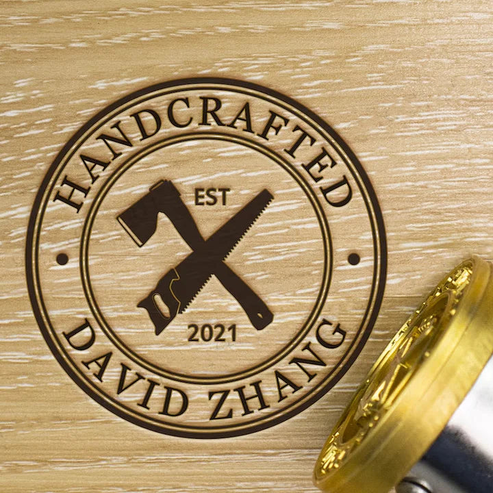 Custom Branding Iron for Wood, Personalized Wood Burning Logo Metal Stamp, Custom Woodworking Signature Branding Iron – Electric & Flame Heated